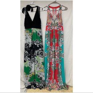 Lot of two Bisou Bisou halter dresses 12